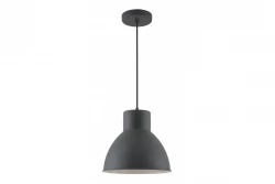 Decor Dante černá matná závěsná lampa s bílým vnitřkem průměr 27,5 cm 2119