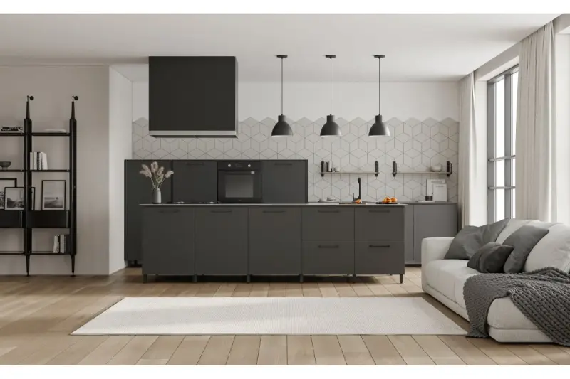 Decor Dante černá matná závěsná lampa s bílým vnitřkem průměr 27,5 cm 2119