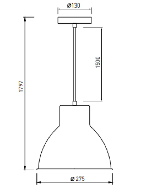 Decor Dante černá matná závěsná lampa s bílým vnitřkem průměr 27,5 cm 2119