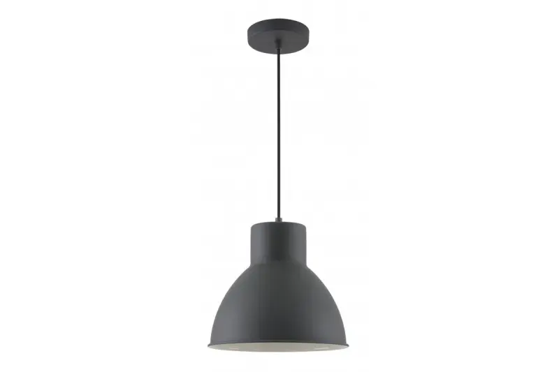 Decor Dante černá matná závěsná lampa s bílým vnitřkem průměr 27,5 cm 2119