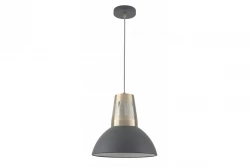 Dekor Artemia antracitový závěsný lustr s industriálním povrchem, průměr 34,5 cm, 2324