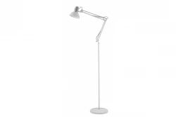 Decor Artemia bílá stojací lampa s dlouhým kovovým ramenem, průměr 16,5 cm 2409