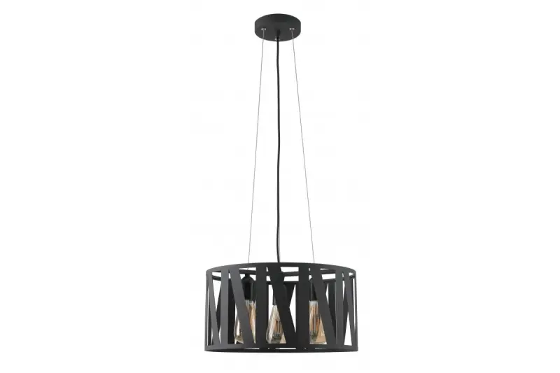 Deco Melody černá závěsná lampa s maximálně 3 světelnými zdroji, průměr 39,5 cm 2638