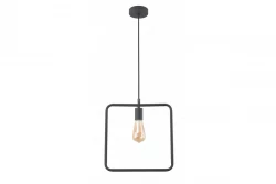 Deco Lija černá závěsná lampa na jednom bodě čtvercová 2614