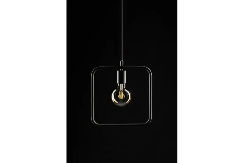 Decor Lija šedé jednopatrové čtvercové závěsné svítidlo 2836