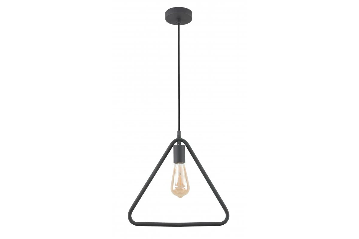 Decor Gija černá závěsná lampa s jedním bodem ve tvaru trojúhelníku 2621
