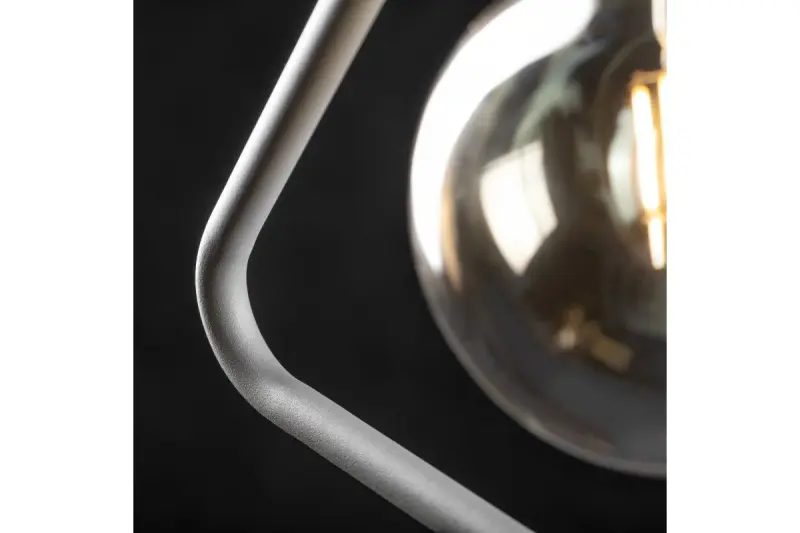 Decor Gija šedé jednopramenné trojúhelníkové závěsné svítidlo 2751