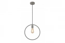 Decoreer Fija grijze ronde eenpunts hanglamp 2935