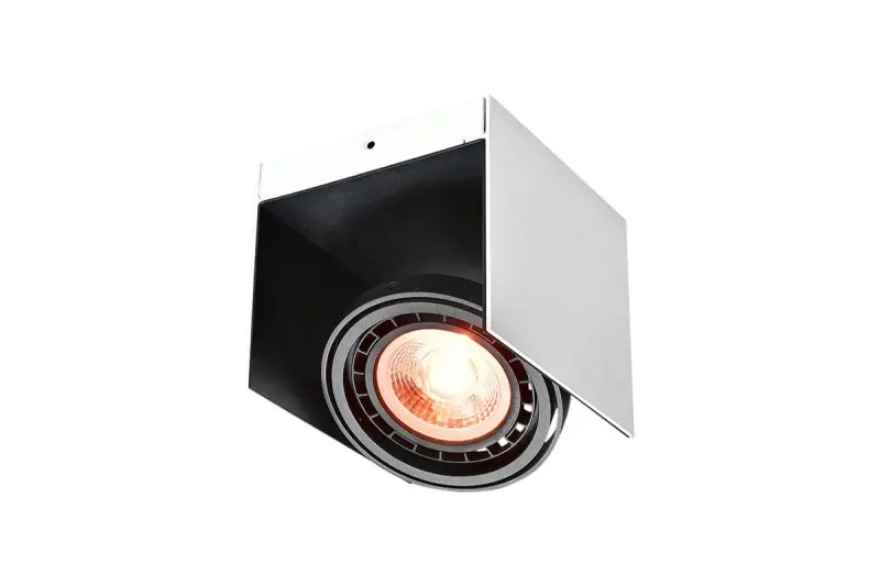 Decor Verso černobílá stropní lampa s pohyblivou hlavou, 1 světelný zdroj 4236