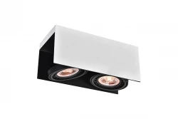 Decor Verso černobílá stropní lampa s pohyblivou hlavou 2 světelné zdroje 4250