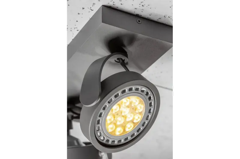 Decor Wally stropní nebo nástěnná lampa antracitová v pohyblivé hlavě 2 světelné zdroje 4304