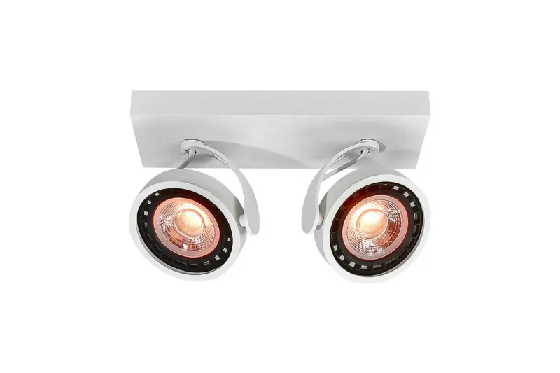 Decore Wally stropní nebo nástěnná lampa, bílá, s pohyblivou hlavou, 2 světelné zdroje 4373