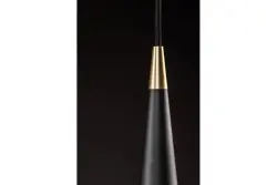 Dekor Evi kónická hliníková závěsná lampa černá 4410