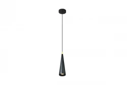 Dekor Evi kónická hliníková závěsná lampa černá 4410