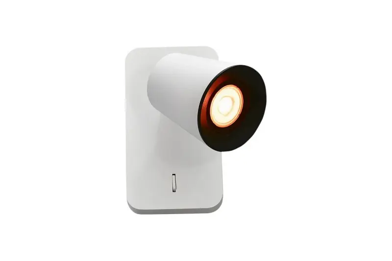 Deco Elli moderní bílá nástěnná lampa s vypínačem 4434