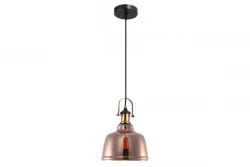 Decoreer Muscari II hanglamp in koperkleurige metallic uitvoering en messing lamphouder 3787