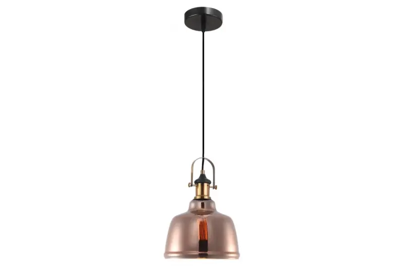 Decoreer Muscari II hanglamp in koperkleurige metallic uitvoering en messing lamphouder 3787