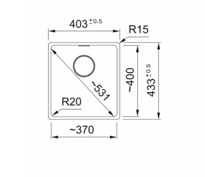 Franke Maris MRG 110-37 Fragranite Oyster Undermount Sink