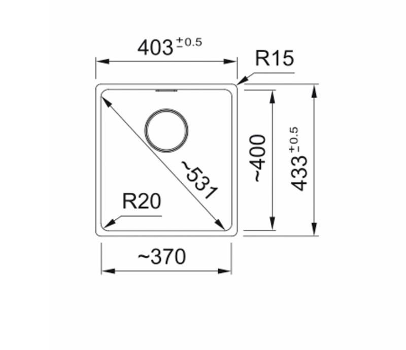 Franke Maris MRG 210-37 Fragranite ústřicový dřez na rovné montáži
