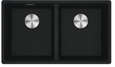 Franke Maris MRG 220-35-35 Fragranite Matt black dvojitý dřez pro rovnou montáž