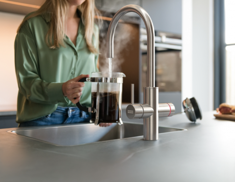 Franke Maris vodní hub 4L kotel 3-1 s dotykovým elektronickým kohoutkem na vařící vodu z nerezové oceli s vodním hub bypassem 1208957944