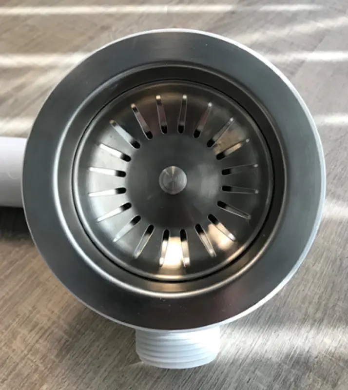 ABK sada dřezových sítových ventilů, nerezová odtoková sada pro dřez včetně přepadu KORFCOMPLRV