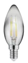 Decor Lumiere ovální LED žárovka E14 Filament teplá bílá 2700K Kouřové sklo 35mm