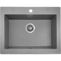 Aquadesign Farmhouse mezi nebo na kuchyňský granitový dřez šedý 58x49cm 1208958165