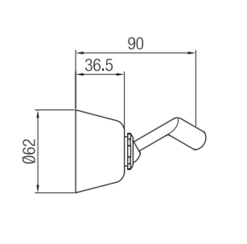 PB Unix naklápěcí držák ruční sprchy nerez 1208958355