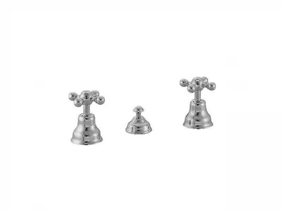 Huber Victorian 3-hole Bidet Mixer without spout Bronze AC90121027