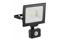G-TECH LED reflektor s pohybovým senzorem, 30W, 3000lm, AC220-240V, 50/60 Hz, PF>0,9, RA>80, IP65, 120°, 6000K, černý 1208959177