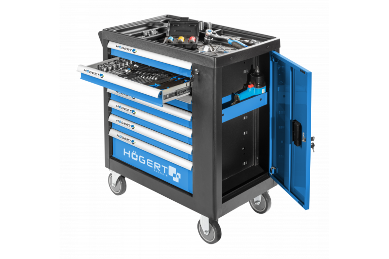 Hoegert nářadí skříňka se 7 zásuvkami a bočními dveřmi. 1208962009