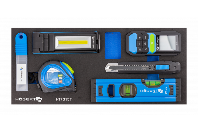 Hoegert 7-zásuvková nářadí skříňka s bočními dveřmi s příslušenstvím 544 kusů. 1208962010