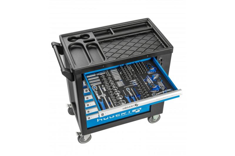 Hoegert 7-zásuvková nářadí skříňka s bočními dveřmi s příslušenstvím 544 kusů. 1208962010