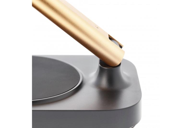 Deco Bureau lamp Bressi 8W 450lm AC220-240V 3-CCT Bezdrátové Nabíjení USB PF>0,5 RA>80 Černá / Zlatá 1208962479