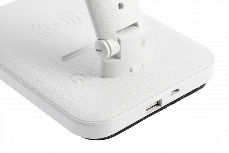 Deco IZUKA LED stolní lampa 6W 400lm AC220-240V 50/60Hz CCT indukční nabíječka bílá. 1208962496