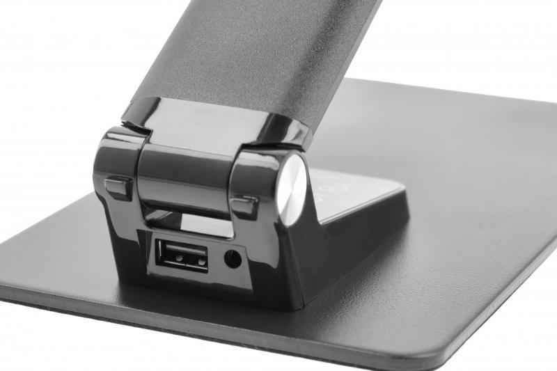 Dekor Stolní lampa Loneos 12W 700lm AC220-240V 3-CCT 5-stupňové stmívání RA>80 USB černá 1208962502