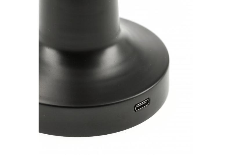Decor Stolní Lampa Monum 3W 200lm DC 5V 1A 3000 K 3 stupně. Stmívání s baterií 1800 mAh, černá. 1208962504