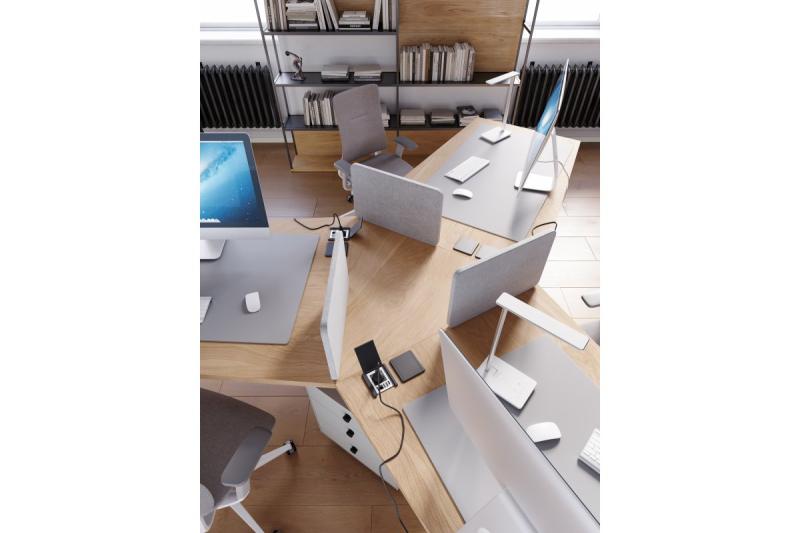 Decorační Stolní Lampa Tritton 6W 340lm AC220-240V 4-CCT Bezdrátové Nabíjení USB PF>0,5 RA>80 bílá. 1208962517