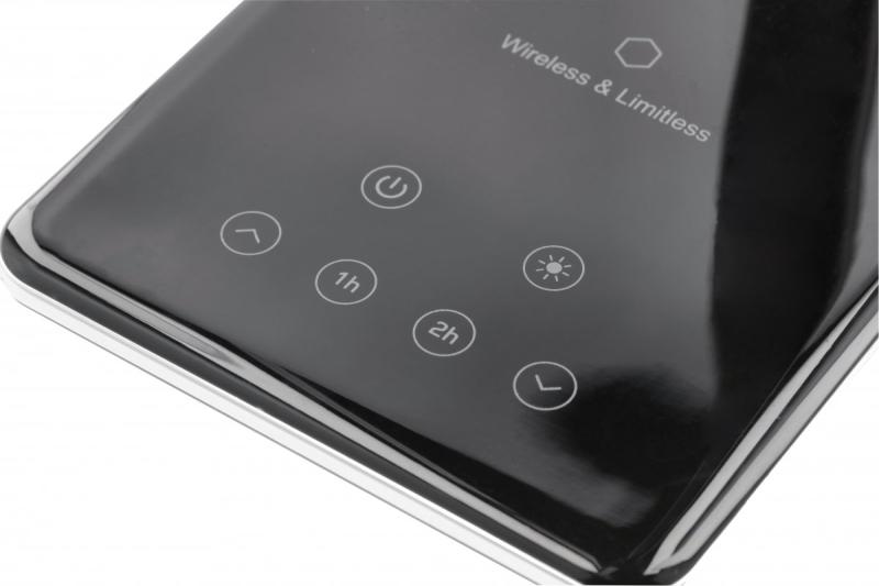 Dekor Stolní Lampa Tritton 6W 340lm AC220-240V 4-CCT Bezdrátové Nabíjení USB PF>0,5 RA>80 černá 1208962518