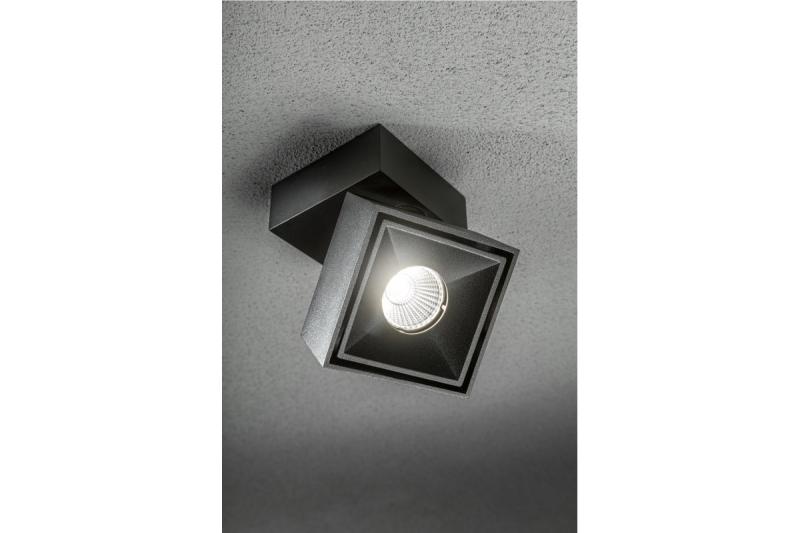 Dekor LED svítidlo BIANCO 8W 680lm AC220-240V 50/60 Hz PF>0,9 Ra≥80 IP20 IK06 36° 4000K čtvercový černý. 1208962670