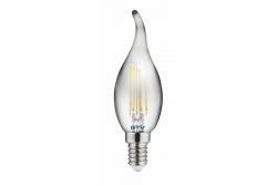Dekorativní LED světlo, FILAMENT, C35L, 27006, E14, 4W, 240lm, AC220-240V/ 50-60Hz, RA>80, 360° 1208962696