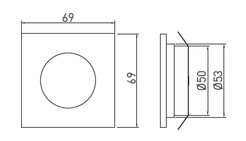 Decor Marbella Sada kuchyňského osvětlení se 3 čtvercovými vestavnými bodovými světly, teplá bílá barva 1208962909