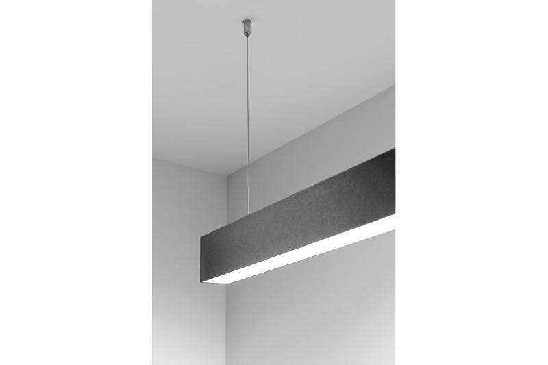Dekorativní LED lineární svítidlo LUNA-A 40W 3200lm AC220-240V 50-60Hz 100° RA>80 PF>0,9 AL/PC 4000K 120cm černá. 1208962939