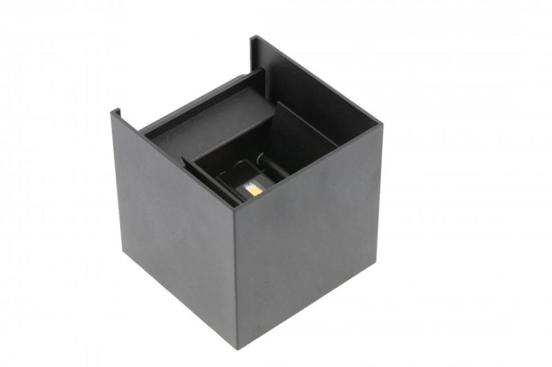 Decor MISSOURI-K LED lampa 7W 540lm AC220-240V 50/60 Hz PF>0.5 Ra≥80 IP54 IK08 4000K čtvercová černá. 1208962994