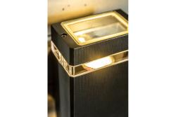 Deco nástěnné svítidlo s dvěma směry NESSA GU10 MAX.2x50W IP54 AC220-240V 50/60Hz černé. 1208963007