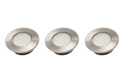 Decor Barri Kitchen lighting set with 3 recessed round spotlights warm white lighting 1208963014
