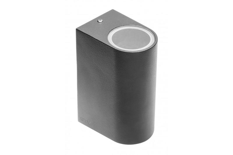 Dekorativní nástěnné svítidlo s dvěma směry TIAGO GU10 MAX. 2x35W IP54 AC220-240V 50/60Hz černé. 1208963201
