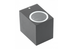 Dekorativní nástěnné svítidlo s jednosměrným provozem TIAGO KW GU10 MAX.35W IP54 AC220-240V 50/60Hz černé. 1208963206