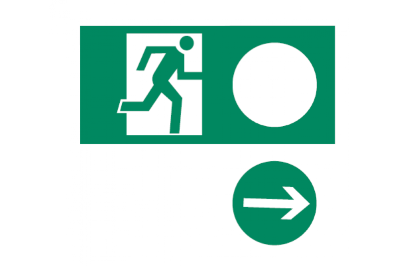 Značka univerzálního nouzového východu, 100X300 1208963658